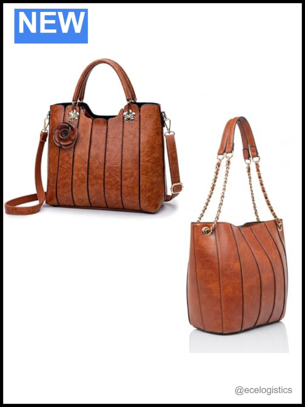 Vegan Leather Top Handle Satchel Purse Crossbody Women
